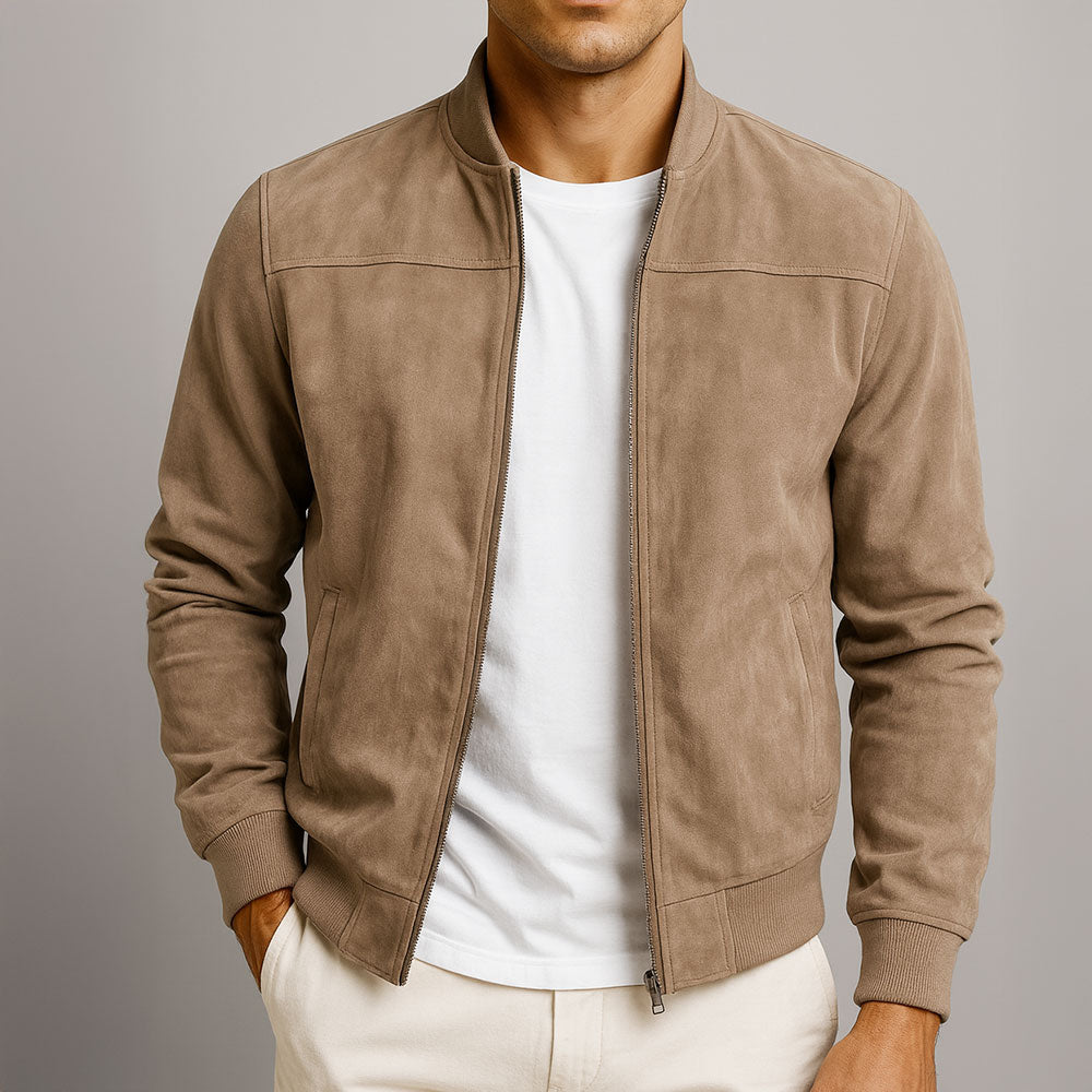 Logan – Suede Bomber Jacket – Urban Classic Design