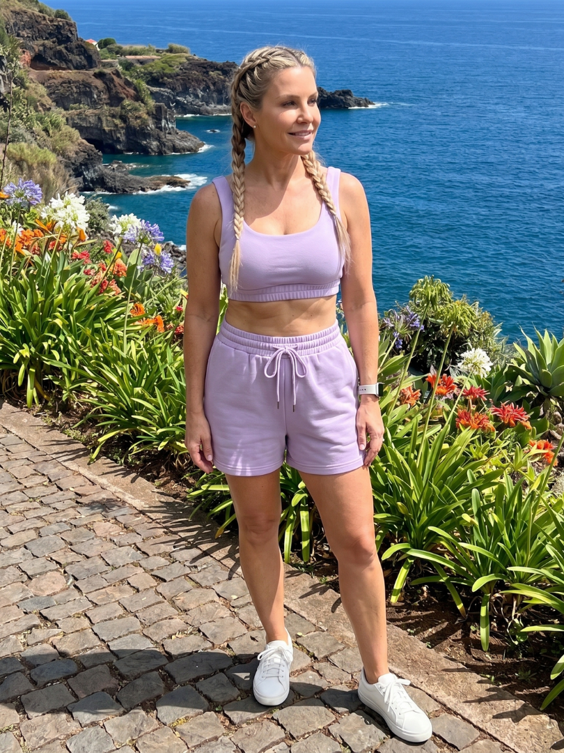 LYSEM | Set with scoop neck crop top