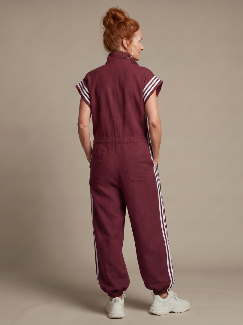 LARK | Jumpsuit with side stripe panels