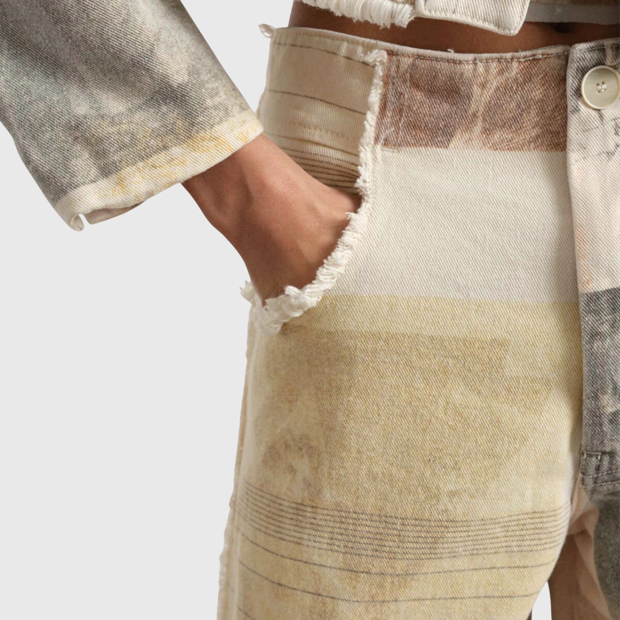 ALMA | Wide-leg pants with raw-cut hem