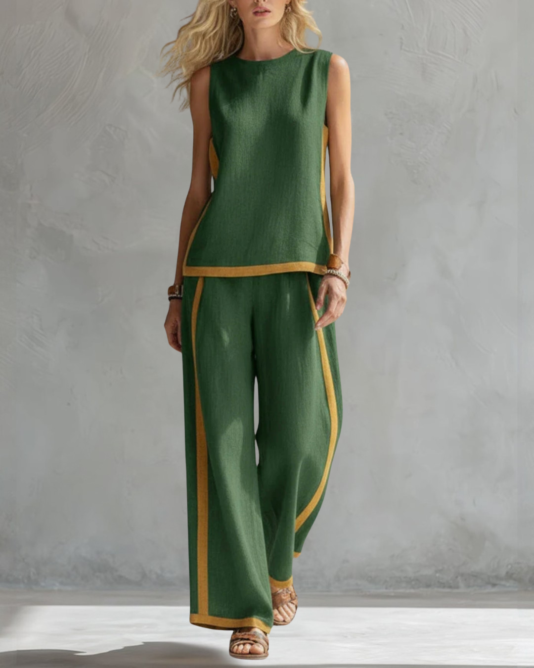 REAGAN | Relaxed co-ord set with wide-leg pants