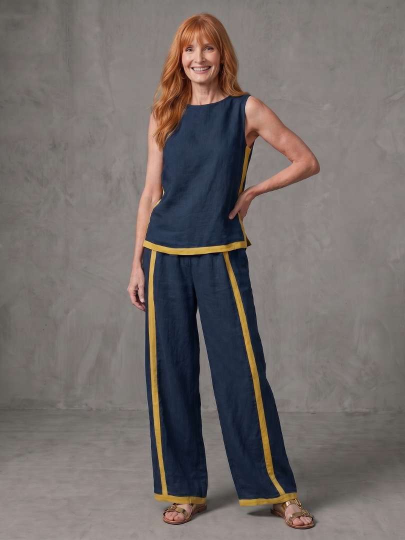 INARA | Wide-leg pants co-ord with sleeveless top
