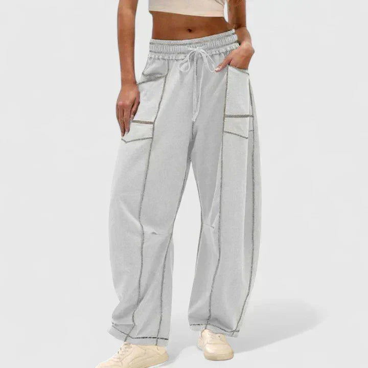 CAMRYNNNE | Relaxed wide-leg pants with easy fit