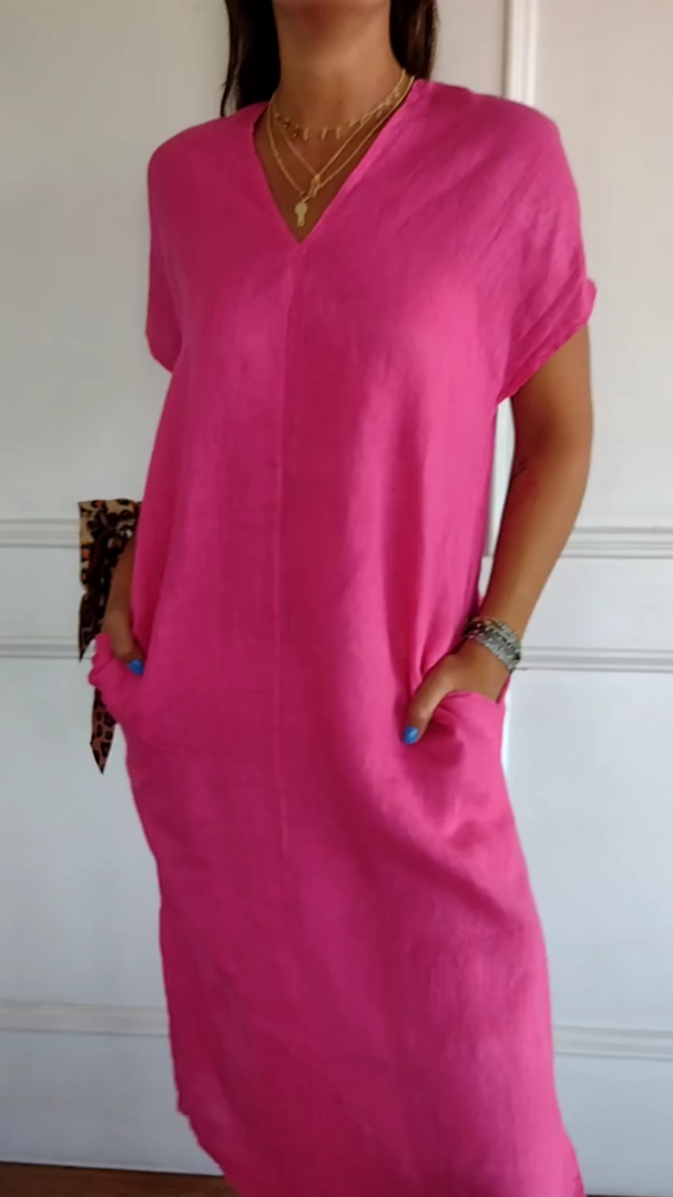 IVY | Everyday V-neck dress with side pockets
