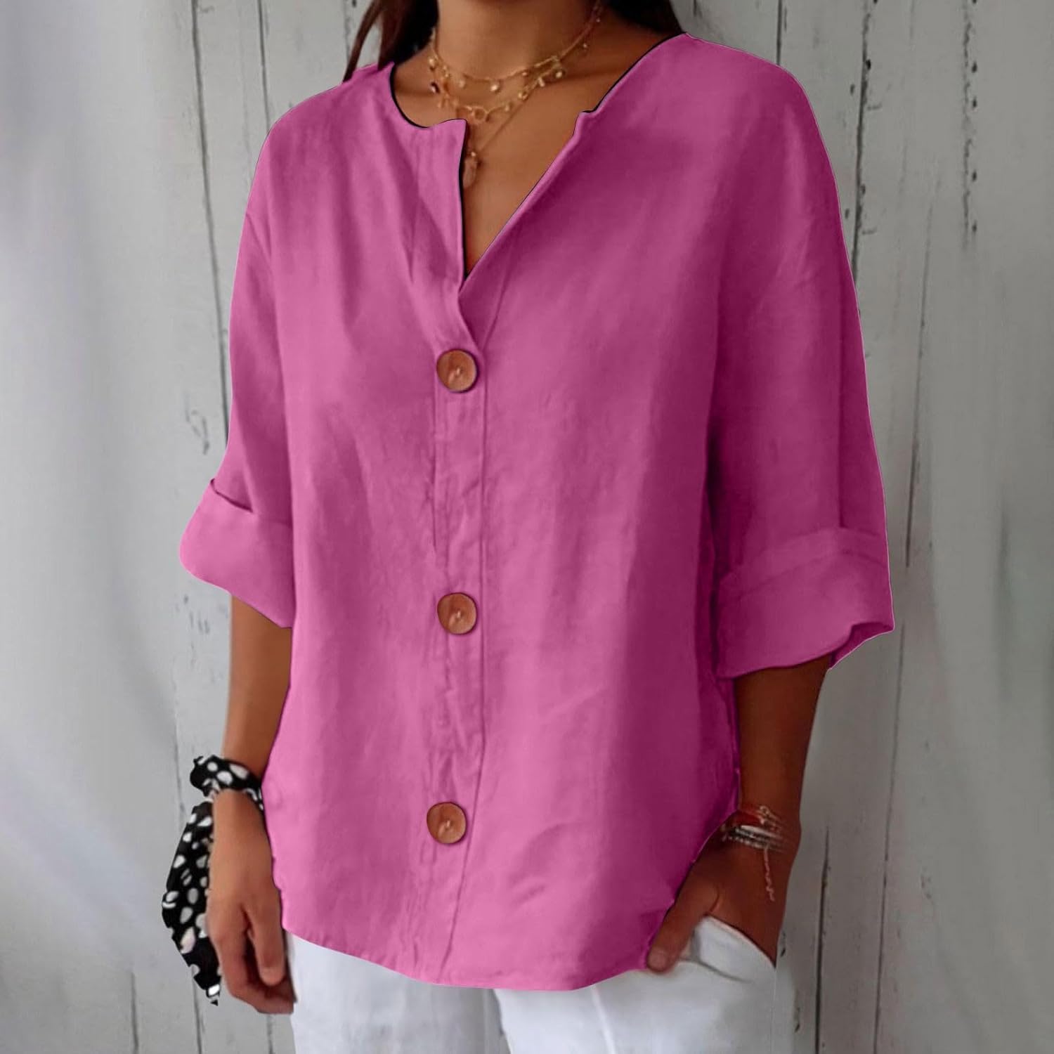CLARA | Blouse with relaxed casual fit