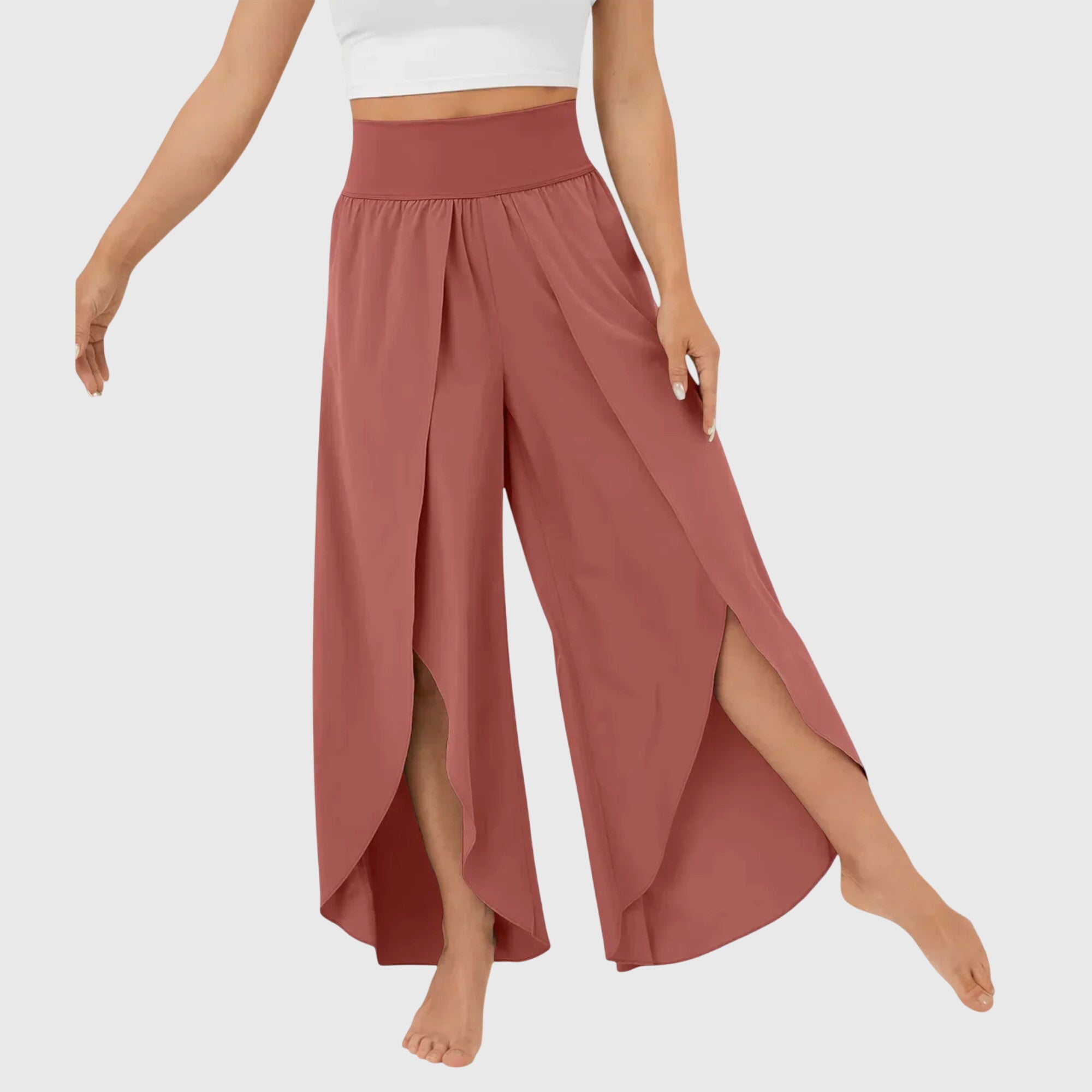 SKYLAR | Relaxed wide-leg pants with built-in shorts