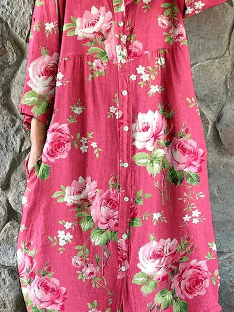 MATHILDE | Floral maxi dress for summer days