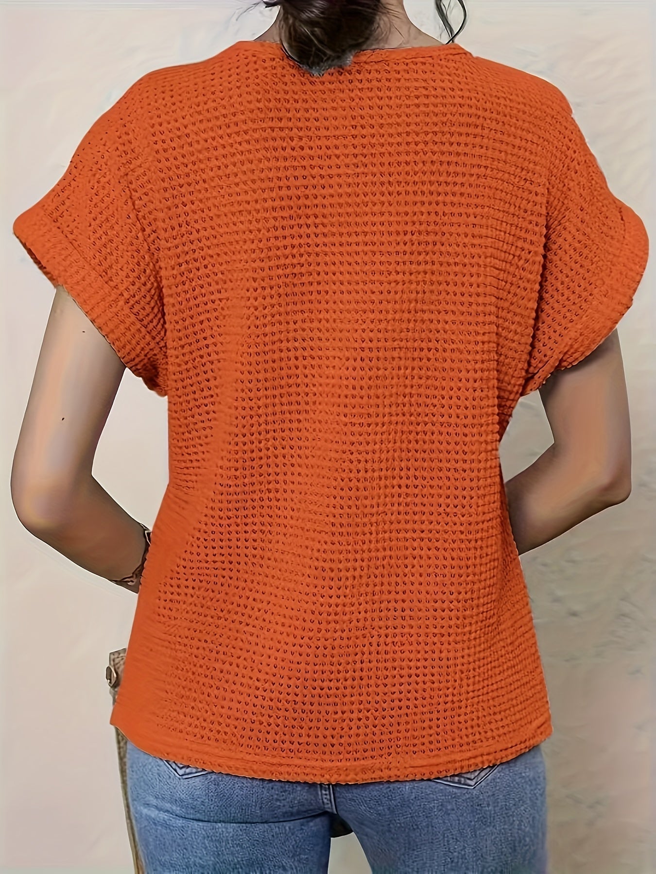 VIOLET | Knitted top with textured neckline detail