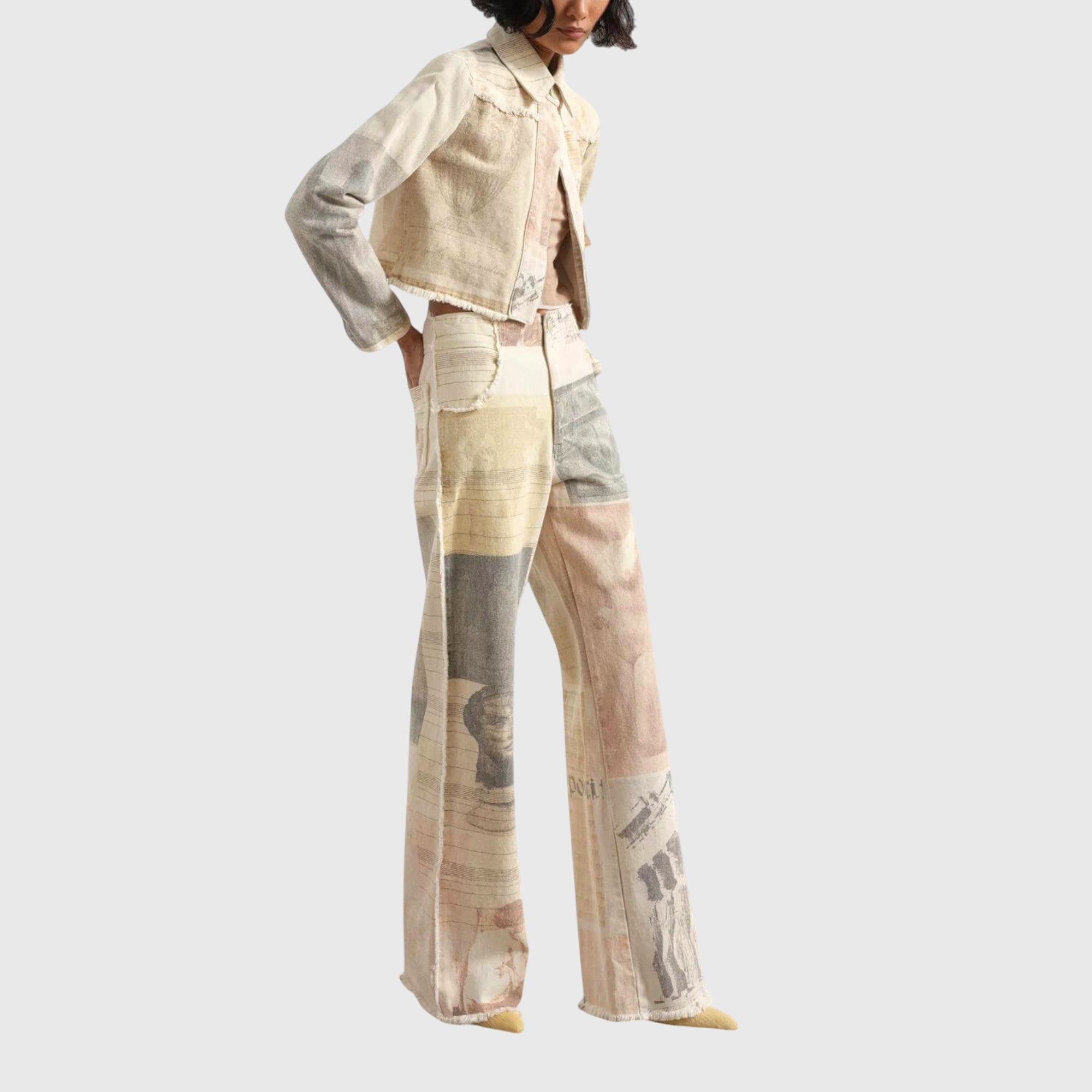 ALMA | Wide-leg pants with raw-cut hem