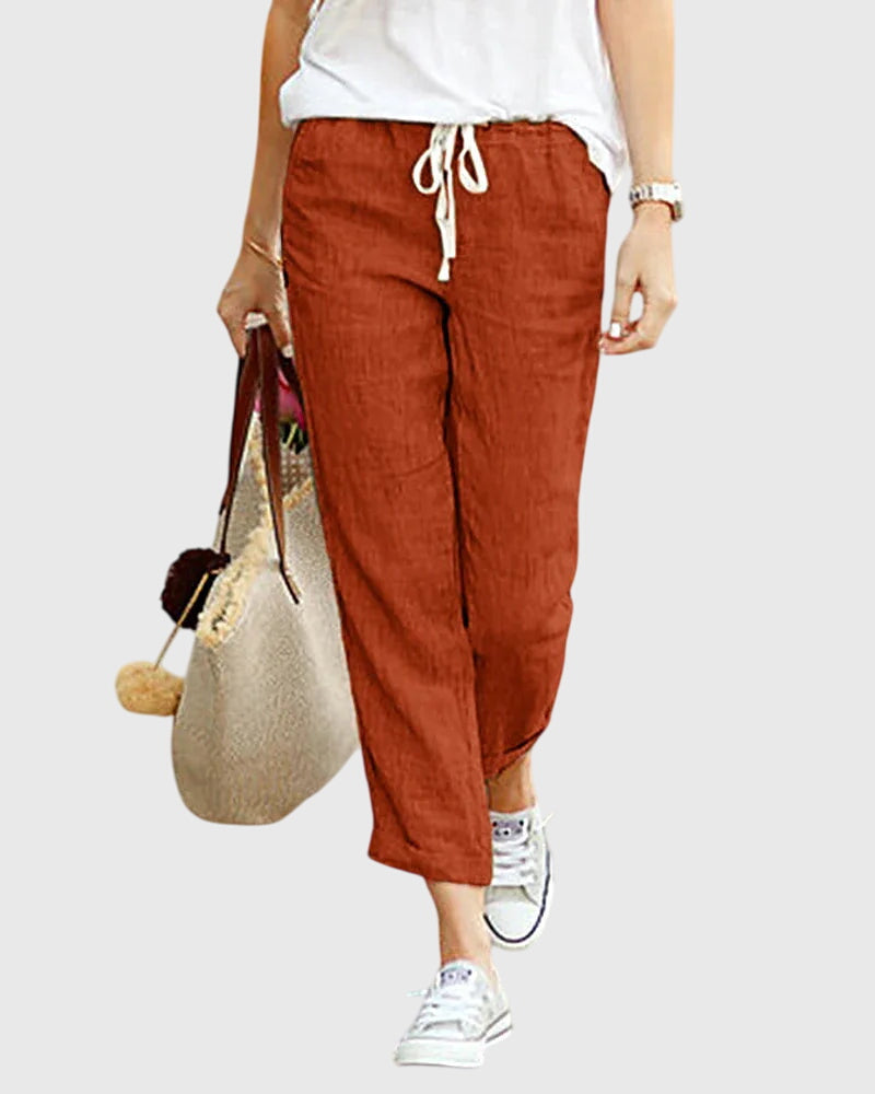 ZANRA | Lounge pants with elastic drawstring waist