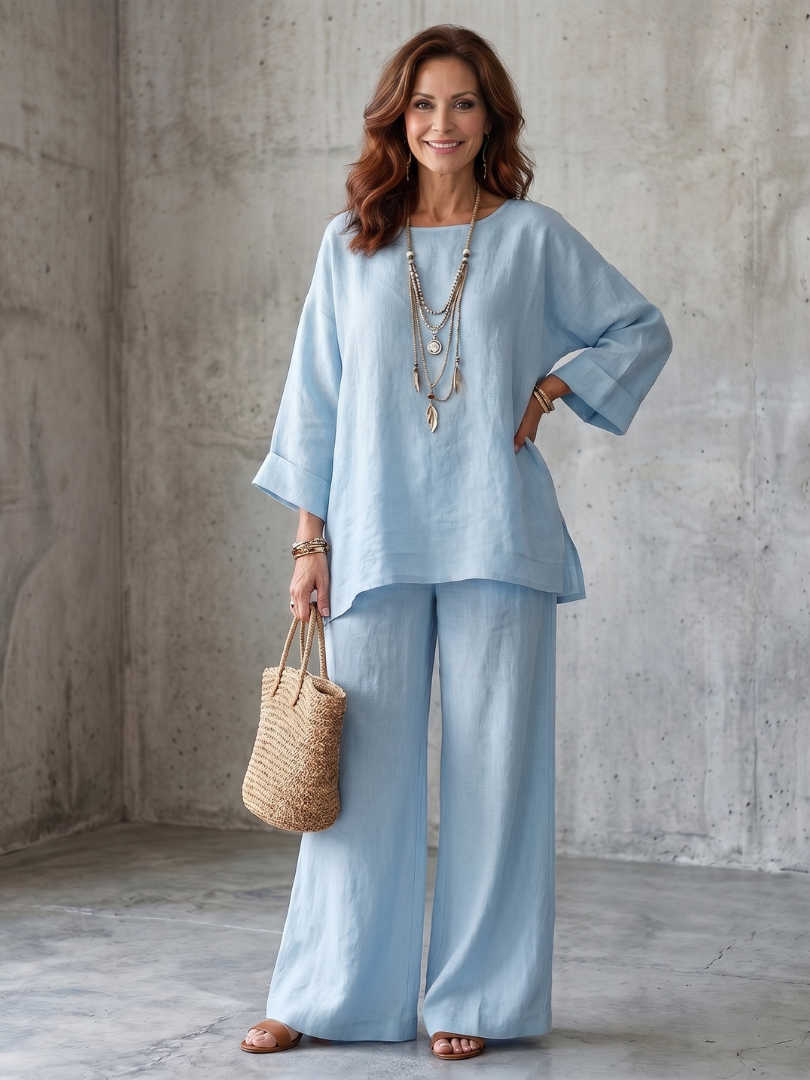 PRUE | Set with wide-leg pants