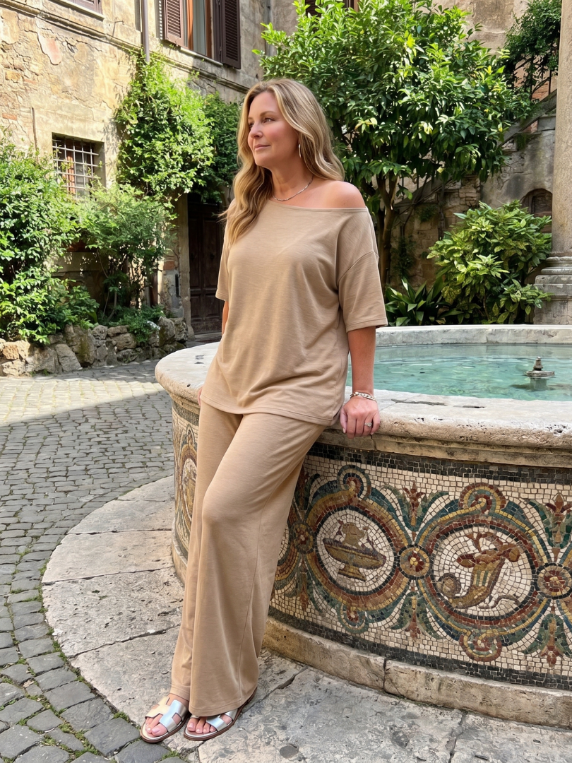 ELARIM | Set with wide-leg pants
