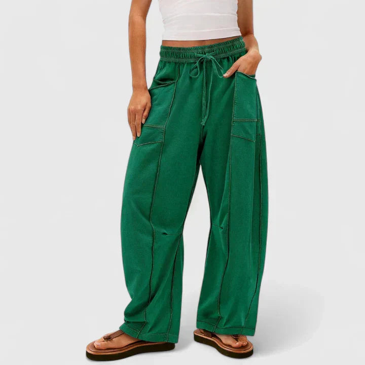 CAMRYNNNE | Relaxed wide-leg pants with easy fit