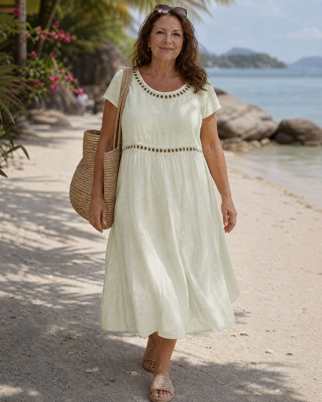 SORMANE | Everyday relaxed dress with textured fabric