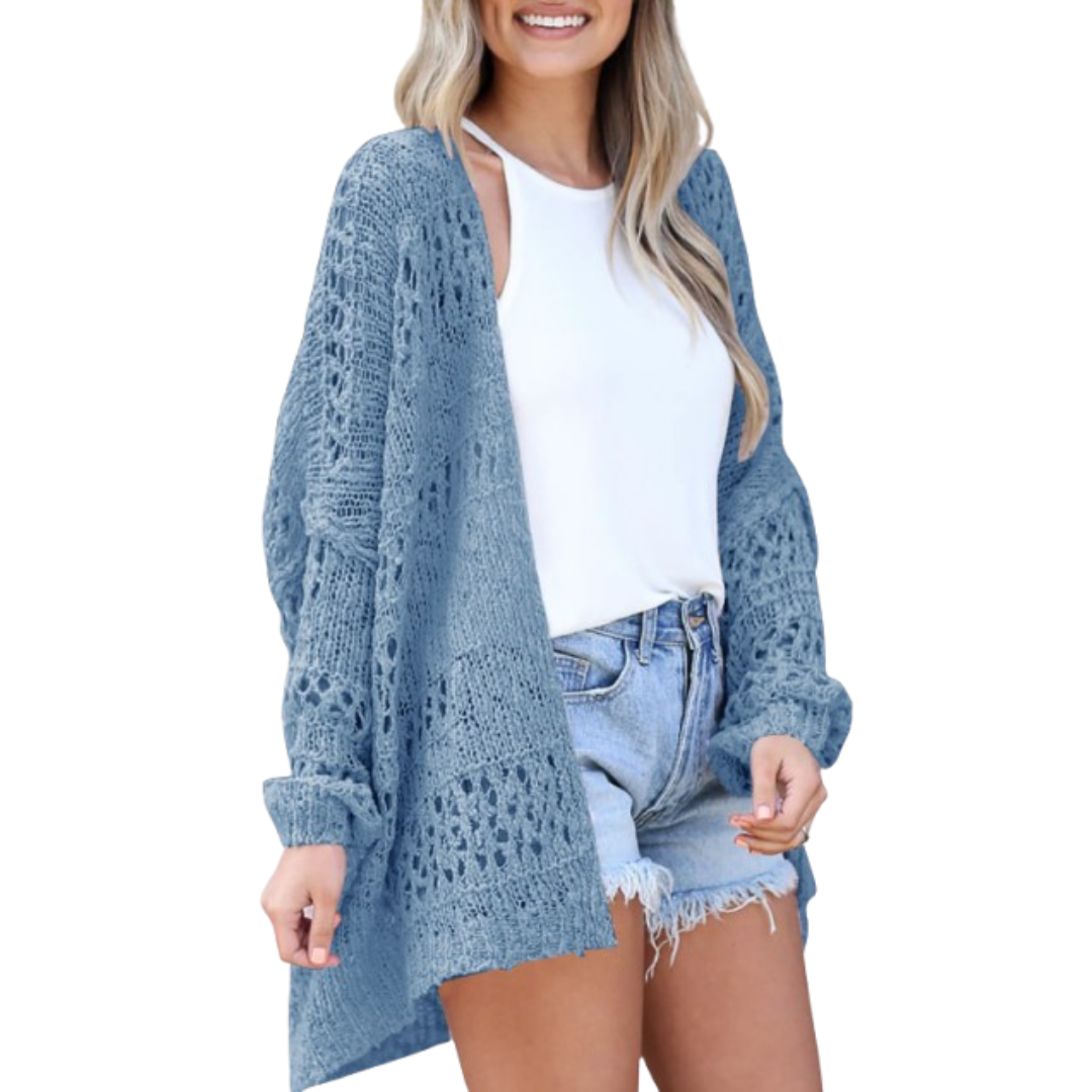NAOMI | Open-knit oversized cardigan