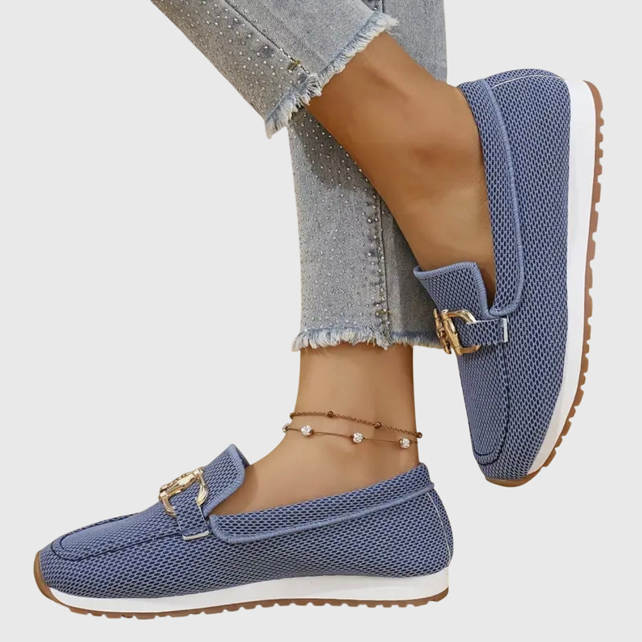 SUSIE | Loafers with smooth structured finish