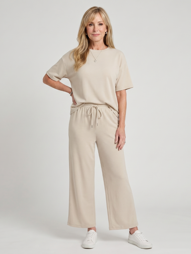 WIHEL | Two-piece set with straight-leg pants