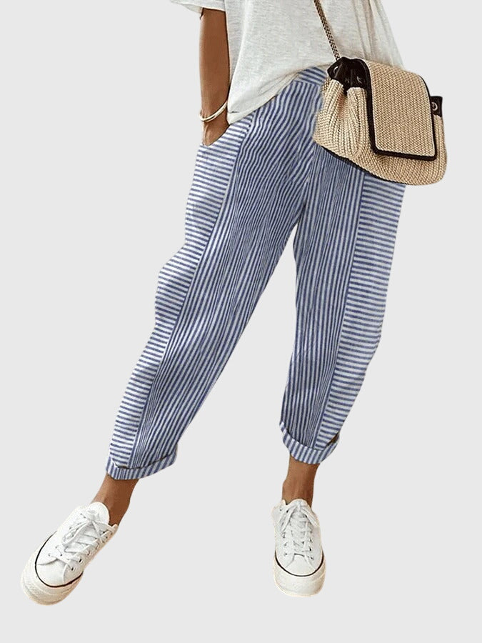 AUTUMN | Drawstring pants with elastic waist