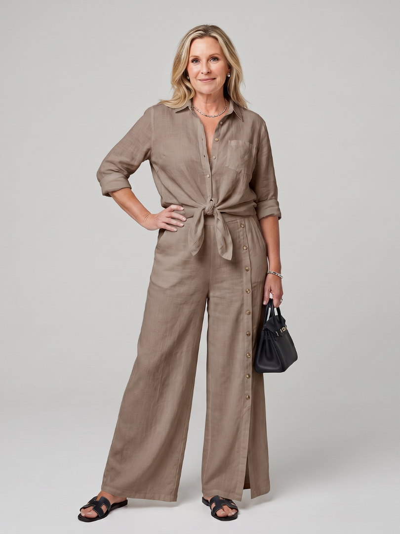 MADDELINA | Set with wide-leg pants