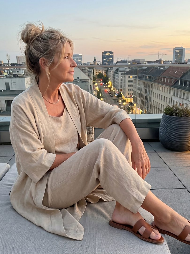 YAEL | Three-piece set with wide-leg pants