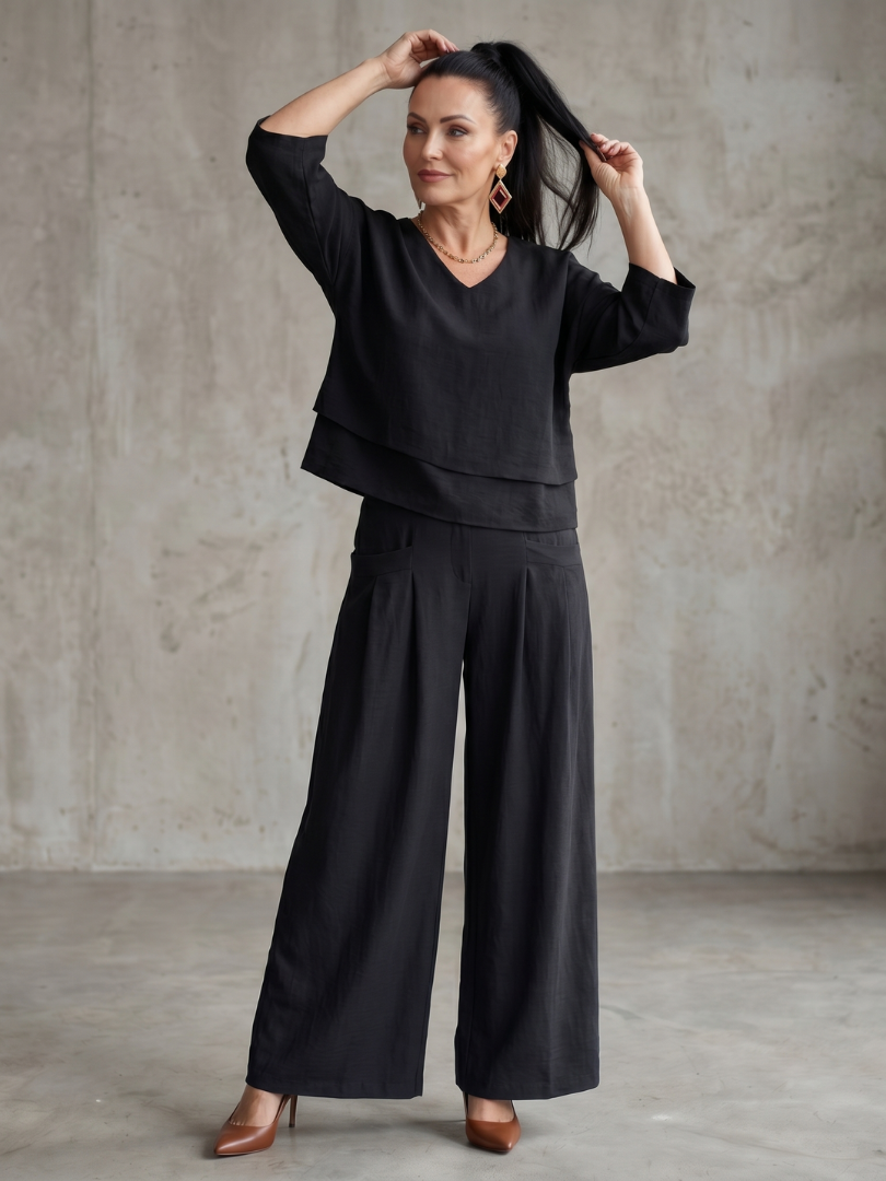 RIVER | Set with wide-leg pants