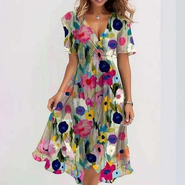 GRACE | Sleeveless summer dress in breathable fabric
