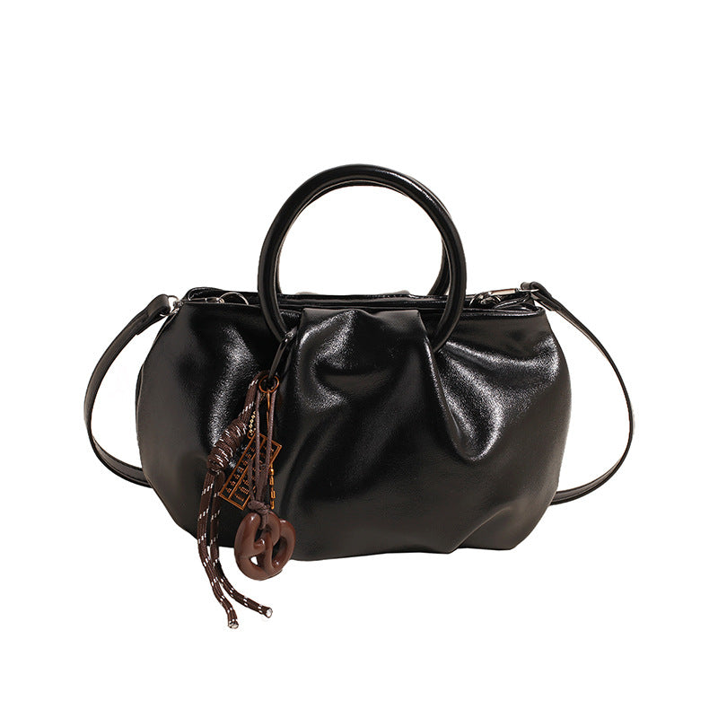 ALICE | Pleated shoulder bag with magnetic closure