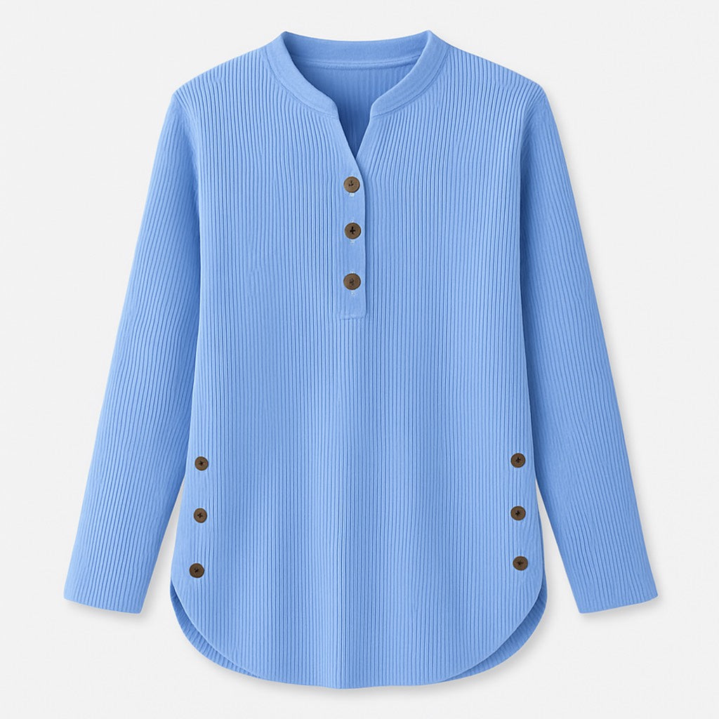 ARIANA | Crew-neck pullover with ribbed cuffs