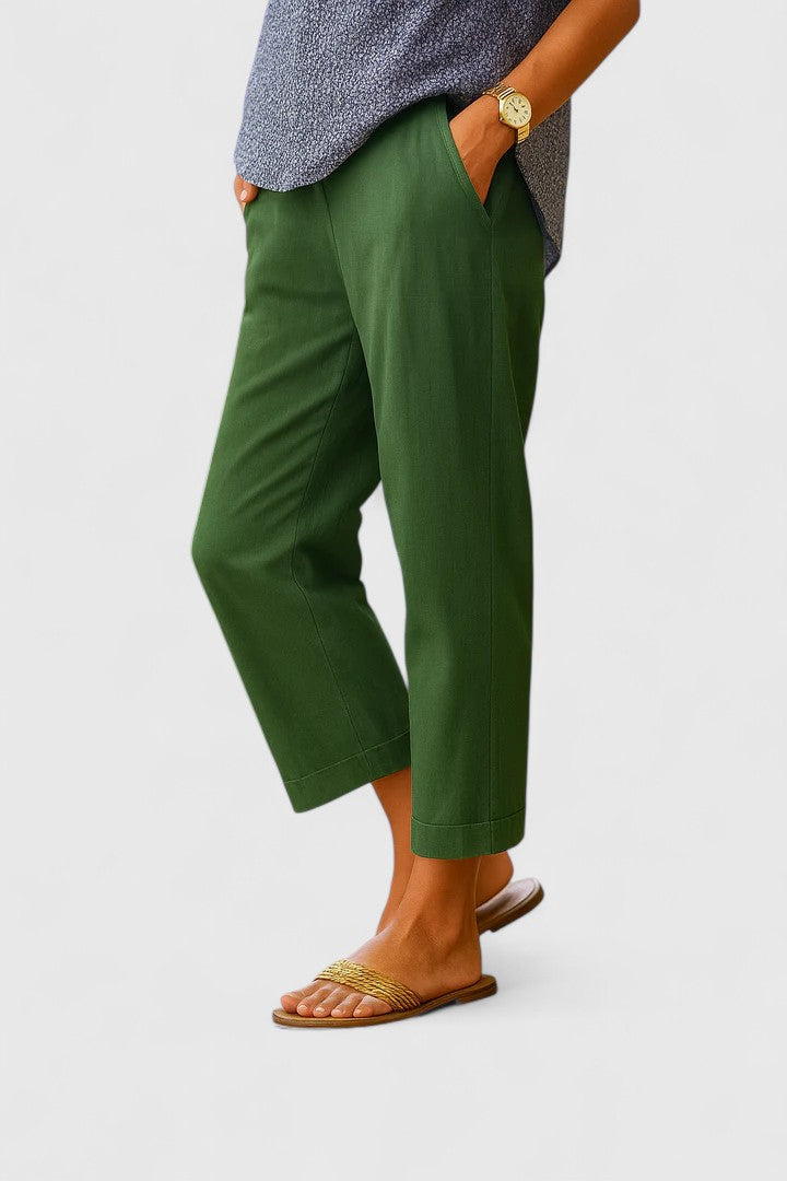MARIVELA | Straight-leg pants with hidden pockets