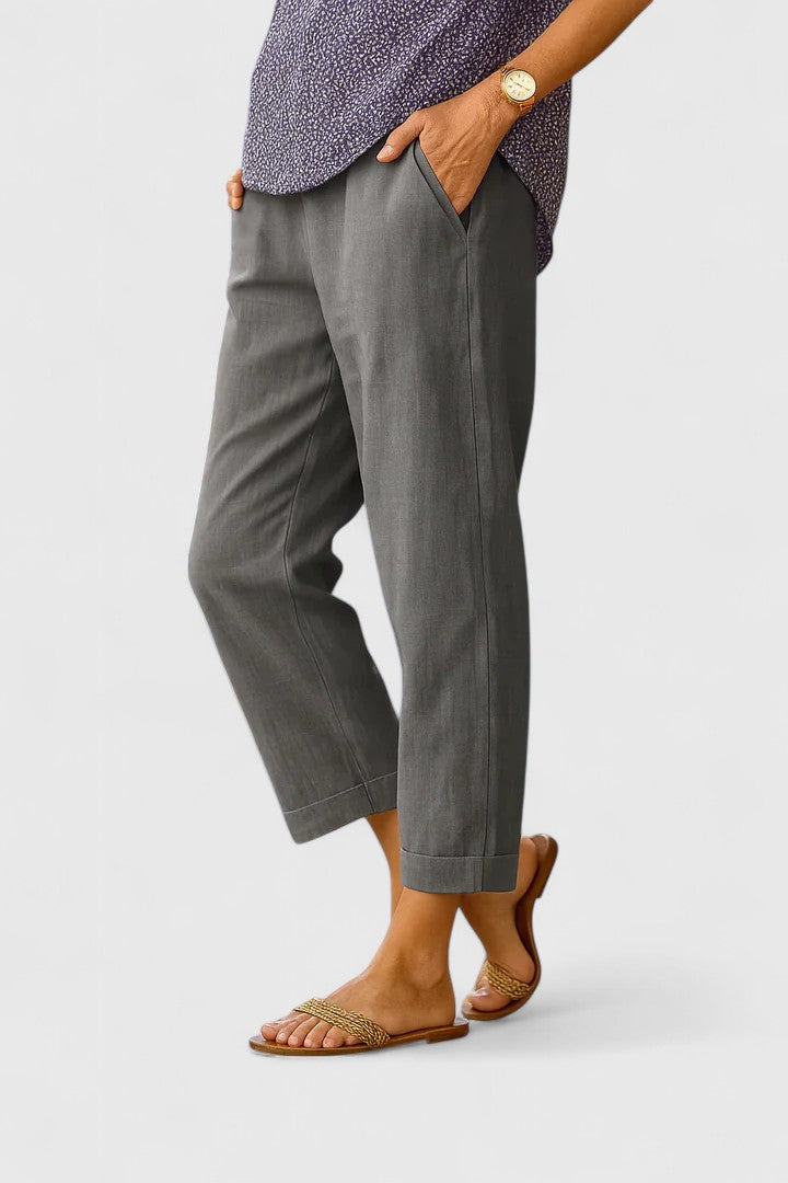 BELLE | Relaxed straight-leg pants with side pockets