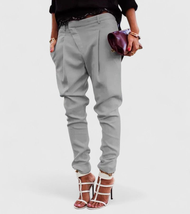 KALIE | Elegant pants with mid-rise adjustable waist