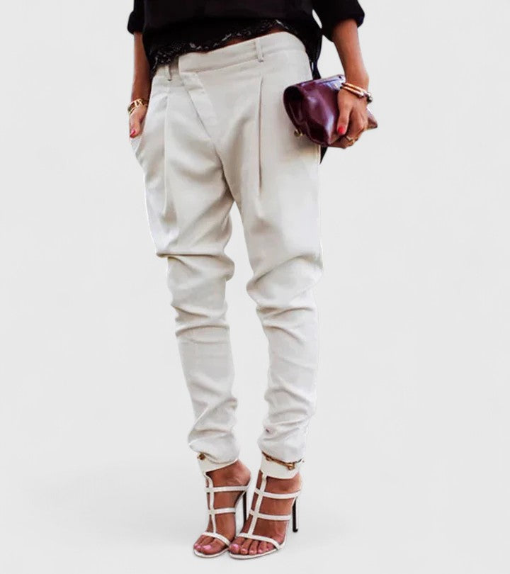 KALIE | Elegant pants with mid-rise adjustable waist