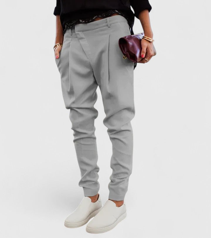 KALIE | Elegant pants with mid-rise adjustable waist