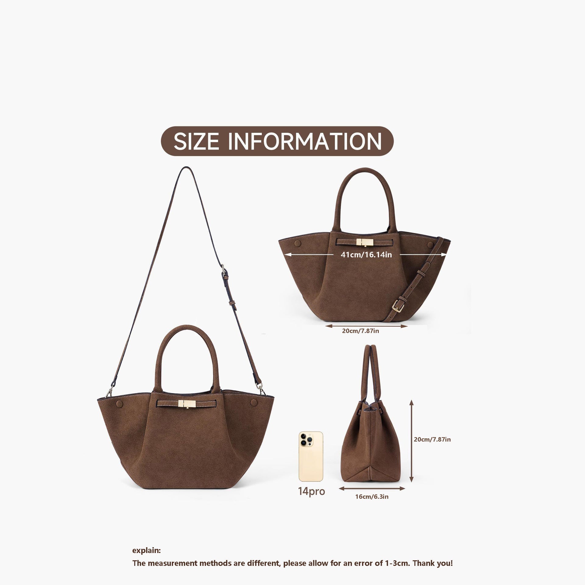 GINEVRA | Tote bag with magnetic closure