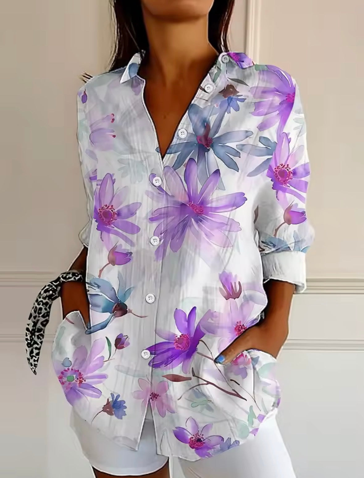 LAYLA | Blouse with expressive print