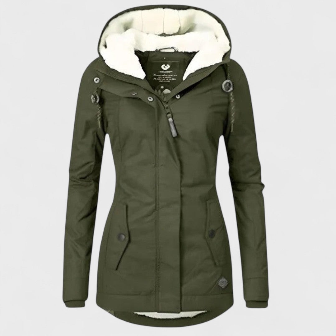Sophie – Waterproof Winter Jacket – Hooded Longline Design