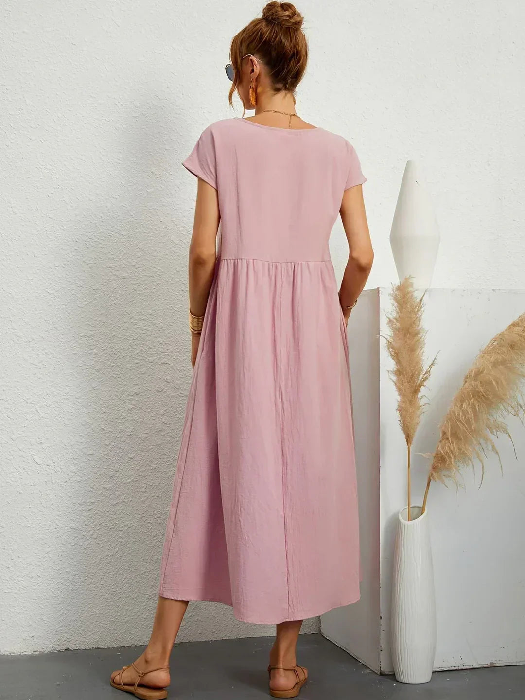 URSINA | Fluid midi dress with relaxed silhouette