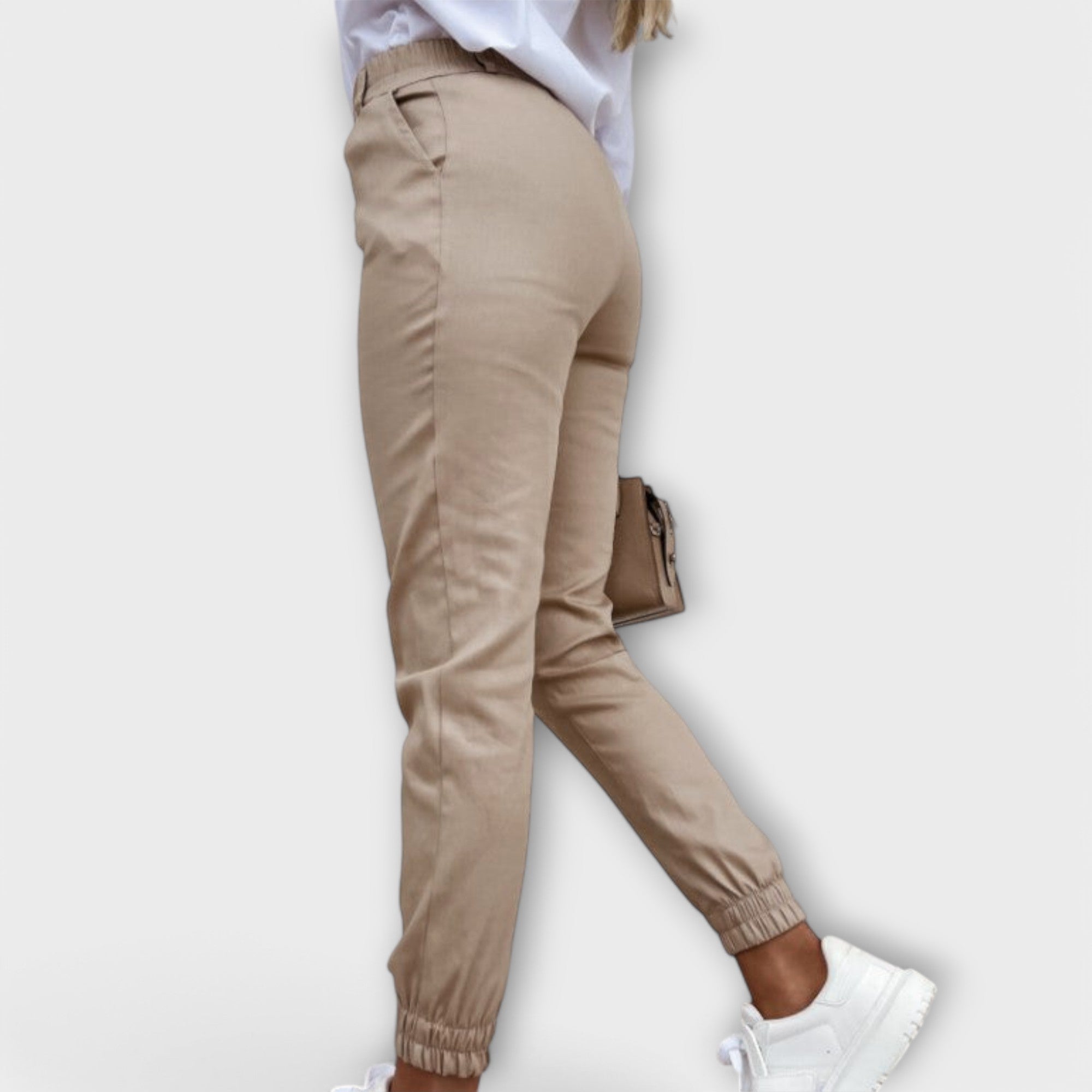 MELANIA | Stretch pants with soft-touch fabric