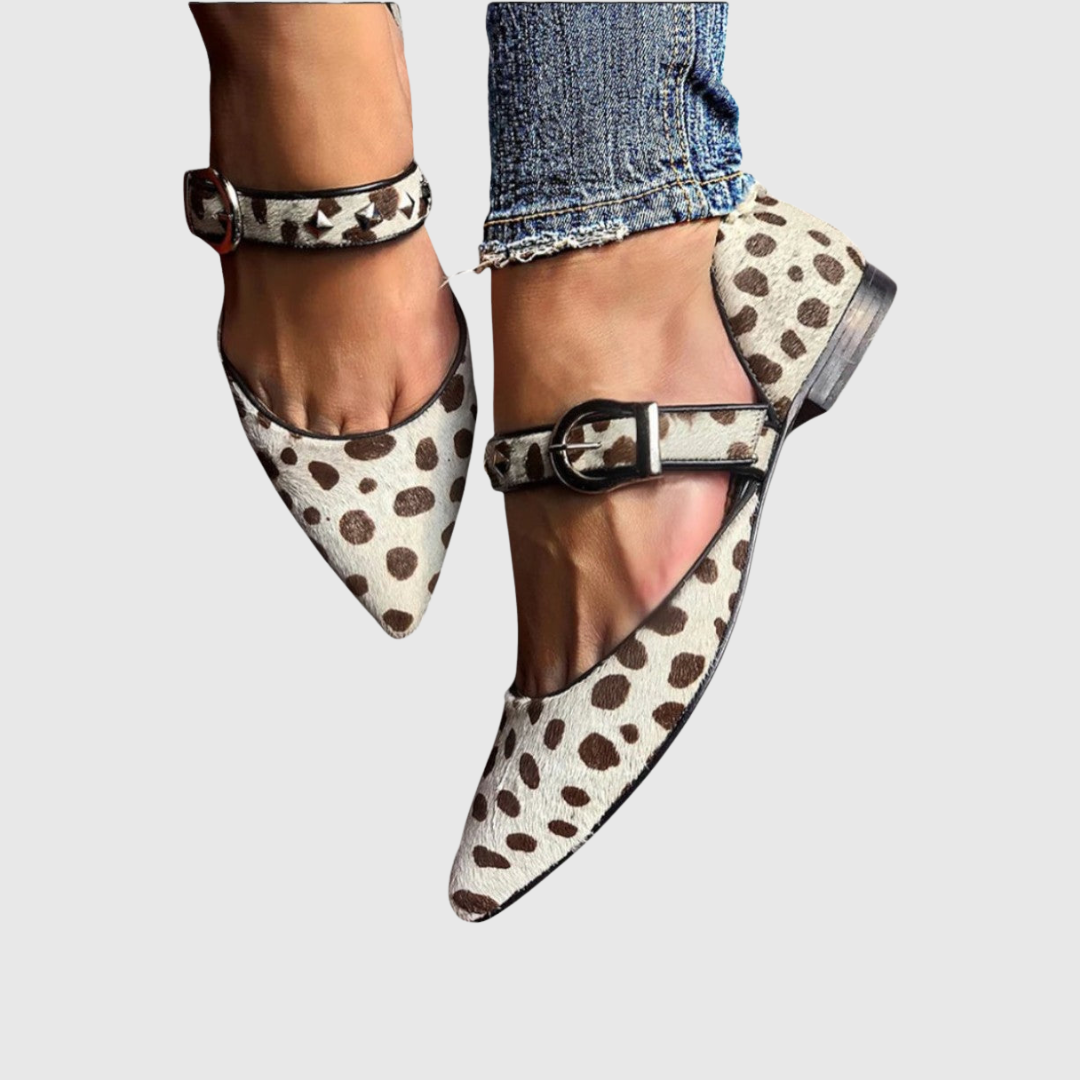 EMERY | Mary Jane flats with stud details