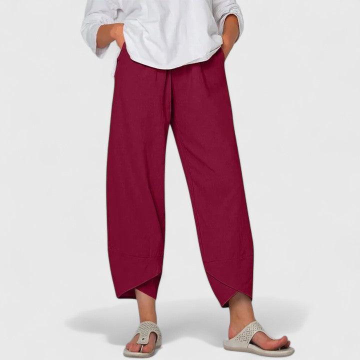 PRISM | Relaxed wide-leg pants with vintage print