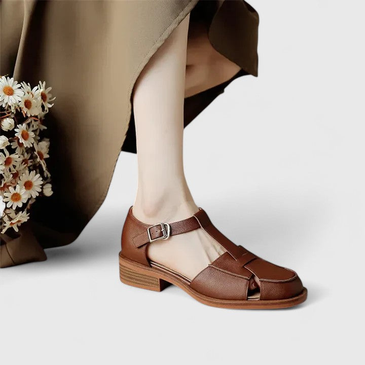 THALINA | Mary Jane sandals with ankle strap