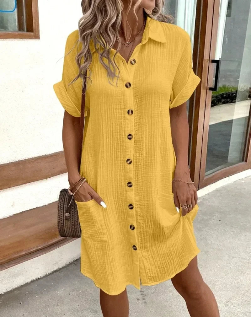 ELLA | Mini dress with layered tummy coverage