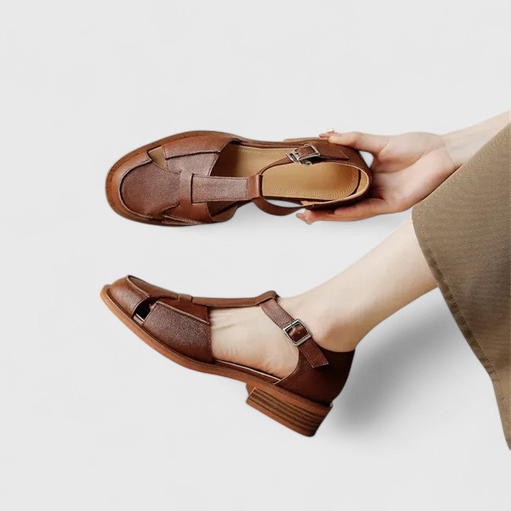 THALINA | Mary Jane sandals with ankle strap