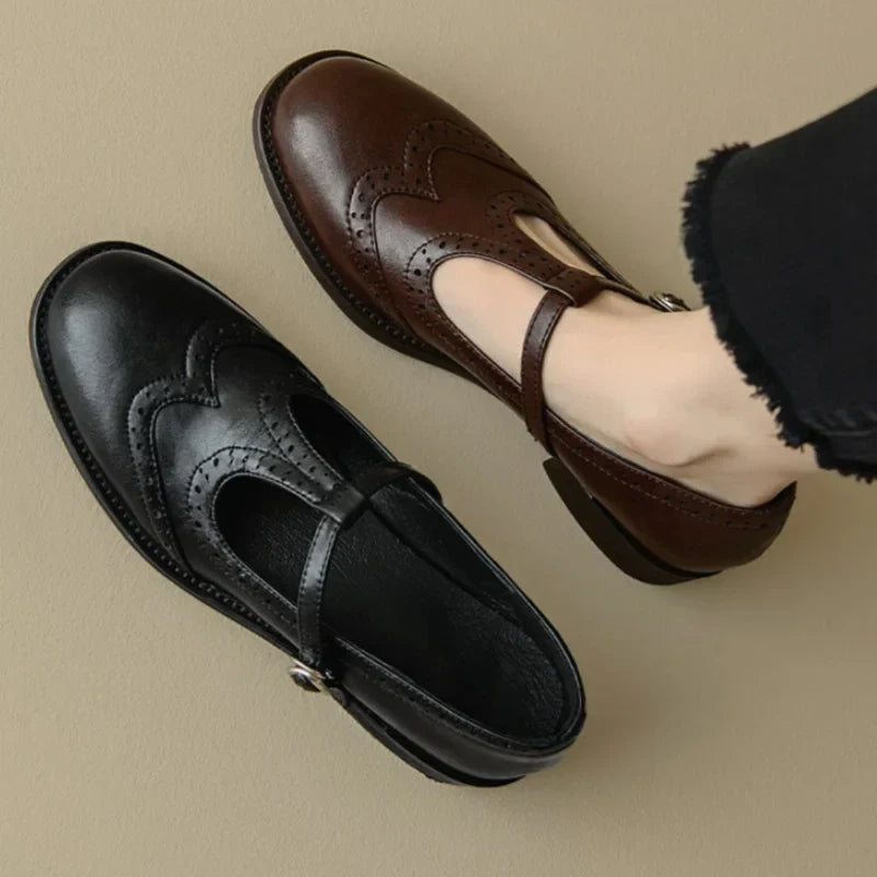 MILA | T-strap Mary Janes with block heel