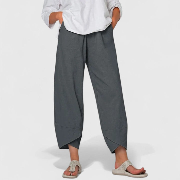 PRISM | Relaxed wide-leg pants with vintage print