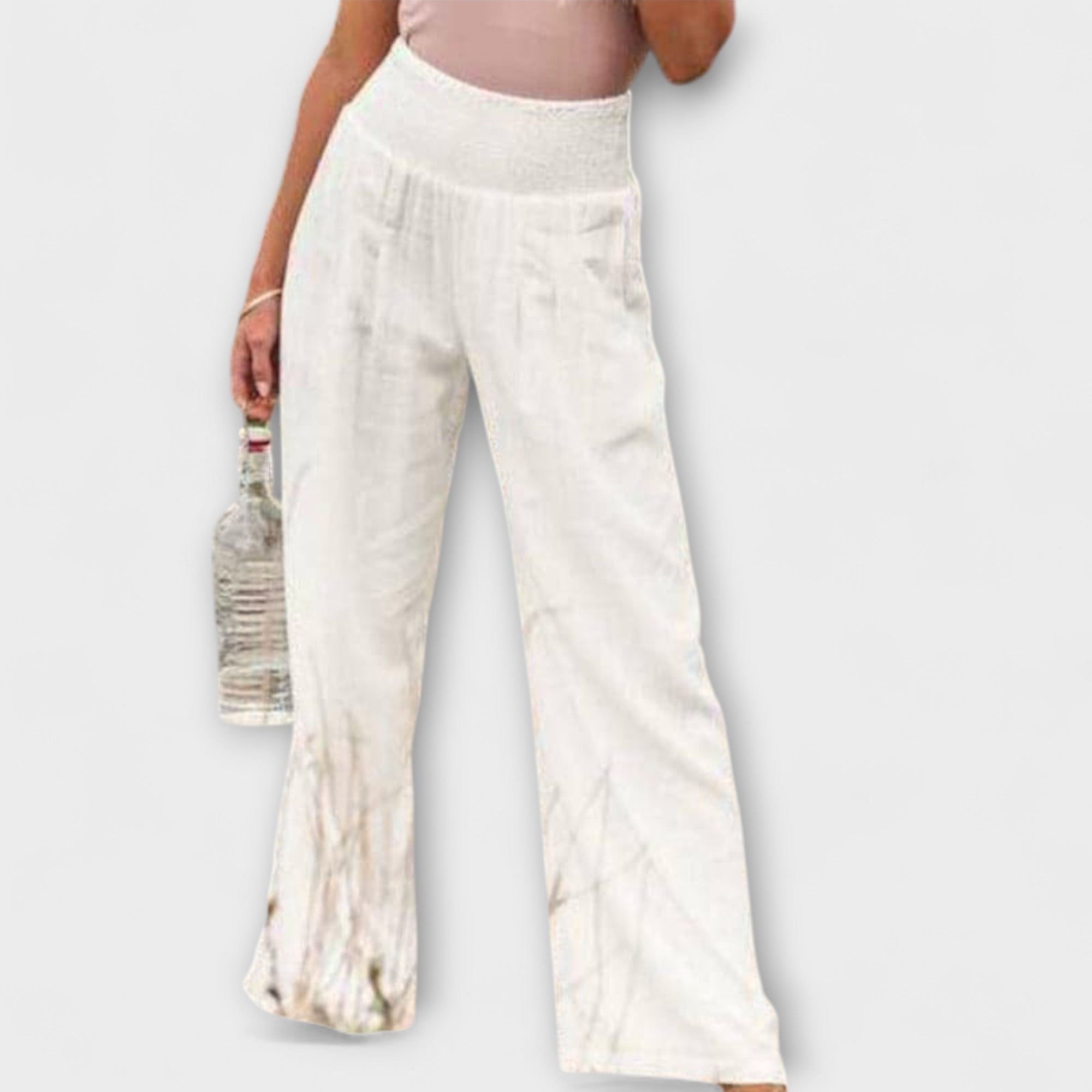 THEARYA | Wide-leg pants in soft-touch fabric