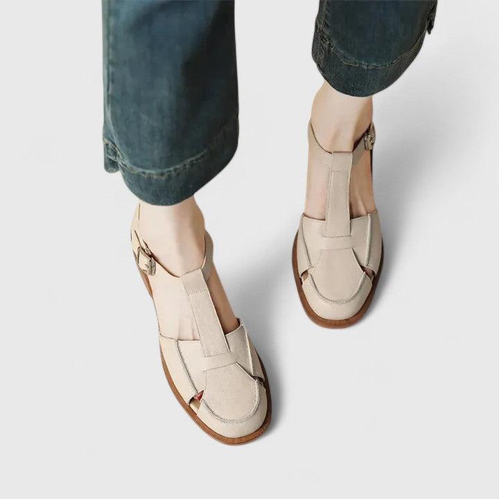 THALINA | Mary Jane sandals with ankle strap