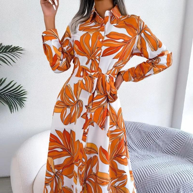 JASMINE | Floral shirt-dress for summer days