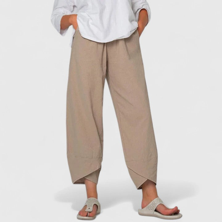 PRISM | Relaxed wide-leg pants with vintage print