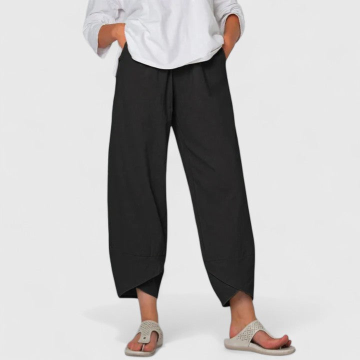 PRISM | Relaxed wide-leg pants with vintage print